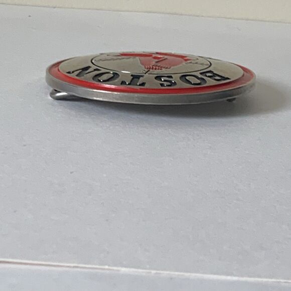 Boston Red Sox MLB Belt Buckle Round 3 Inch - Picture 4 of 6